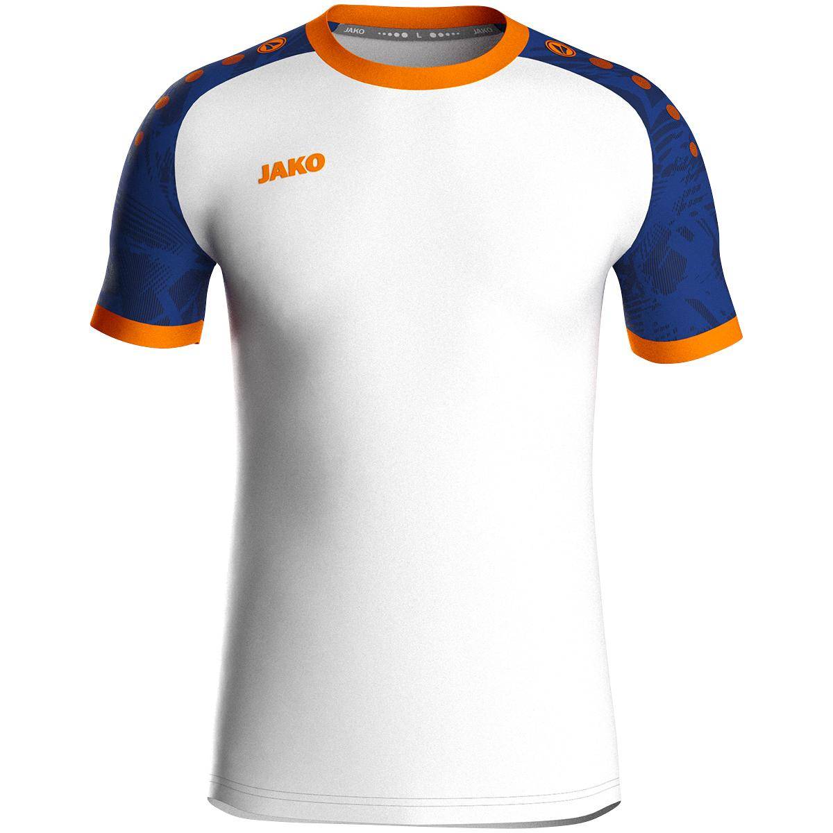 Jako Trikot Iconic KA Herren weiß/sportroyal/neonorange