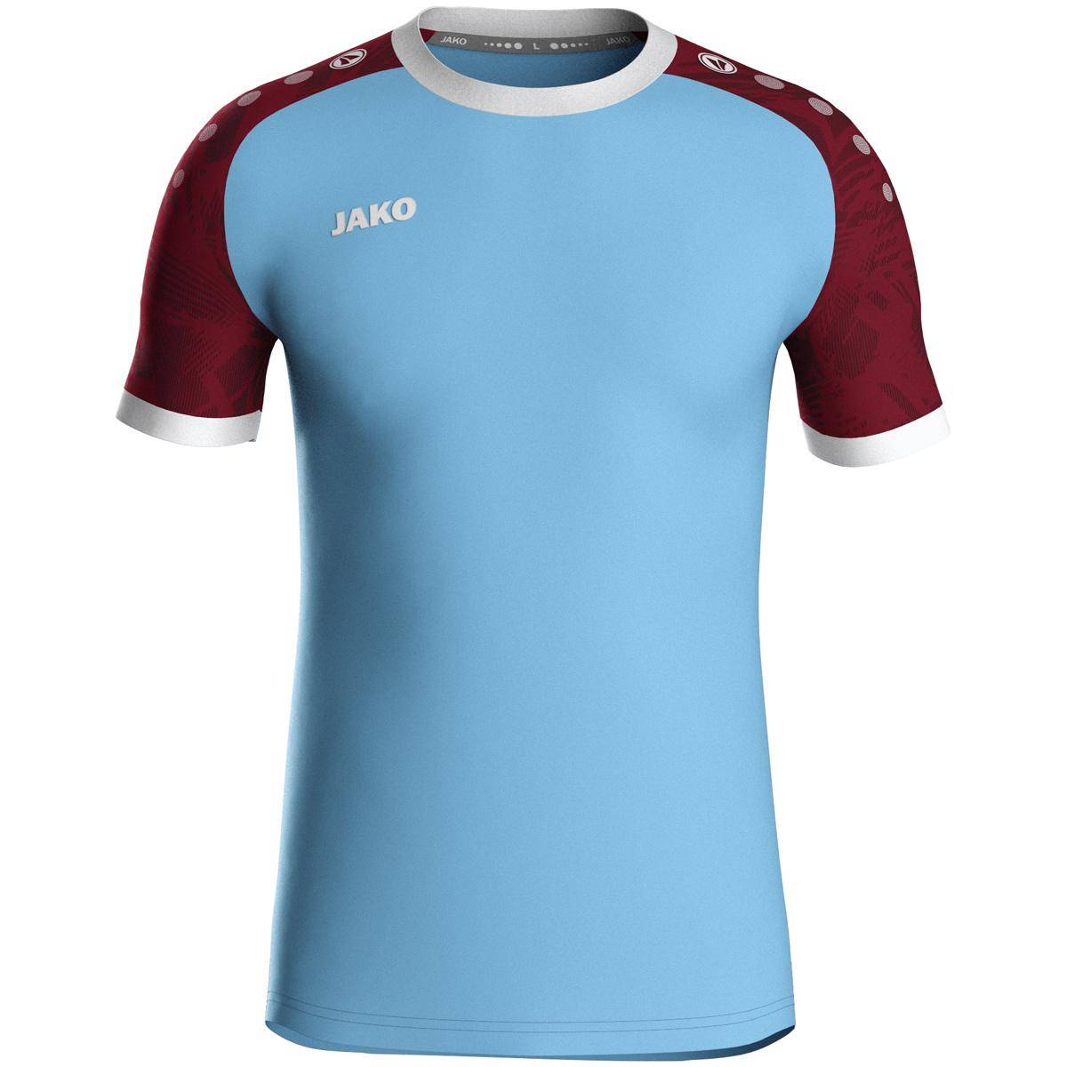 Jako Trikot Iconic KA Herren lightblue/weinrot