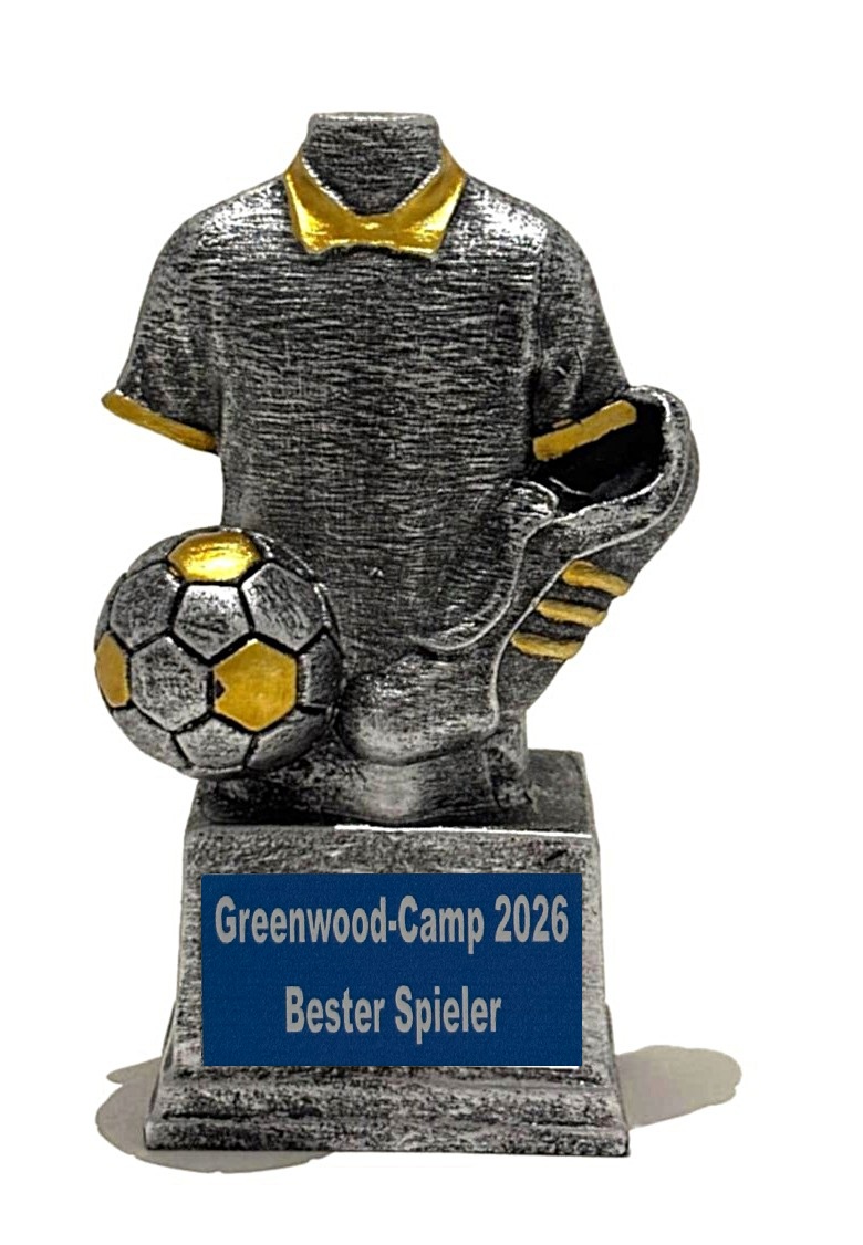 Minipokal Tribaschuh silber/gold