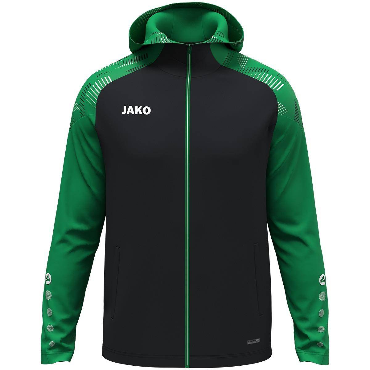 Jako Kapuzenjacke Sonic Damen schwarz/grün
