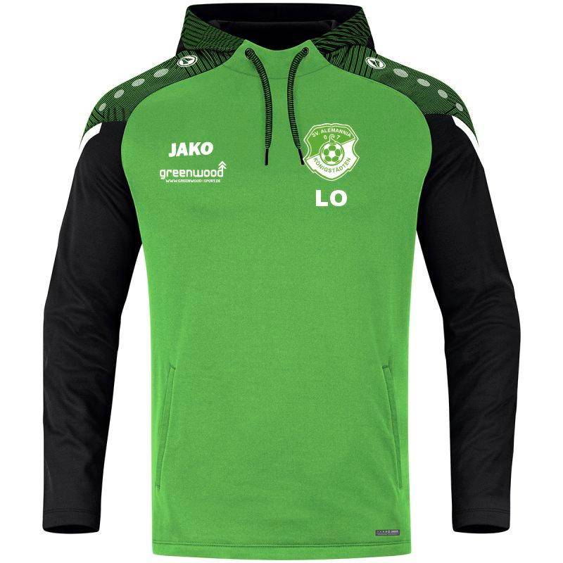 Kapuzensweat Performance Herren SV Königstädten soft green/schwarz
