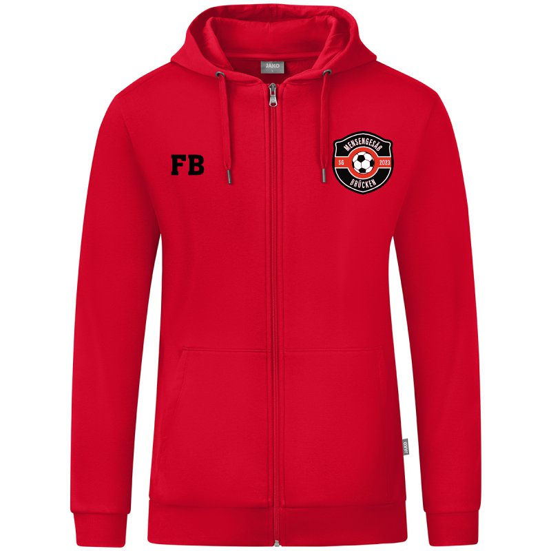 Jako Kapuzenjacke Organic Herren rot SG Mensengesäß/Brücken Jako Kapuzenjacke Organic Herren rot SG Mensengesäß/Brücken