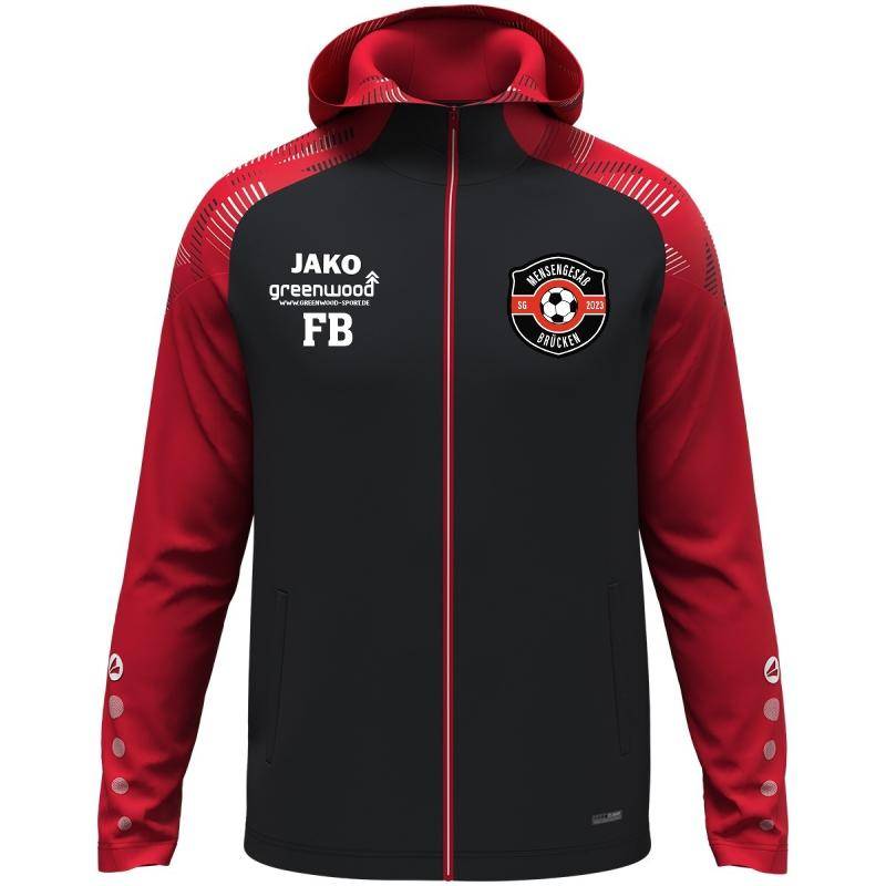 Jako Kapuzenjacke Sonic Herren schwarz/rot SG Mensengesäß/Brücken