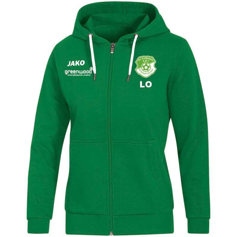 Kapuzenjacke Base Damen SV Königstädten sportgrün