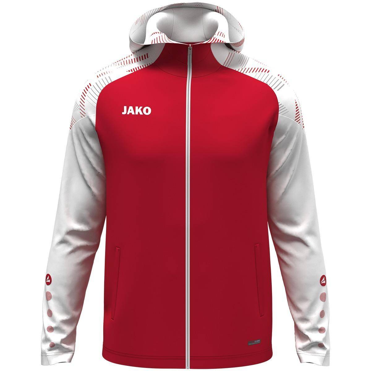 Jako Kapuzenjacke Sonic Kinder rot/weiß