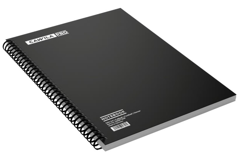 Cawila PRO Notebook | Fußball | 100 Blatt | A4