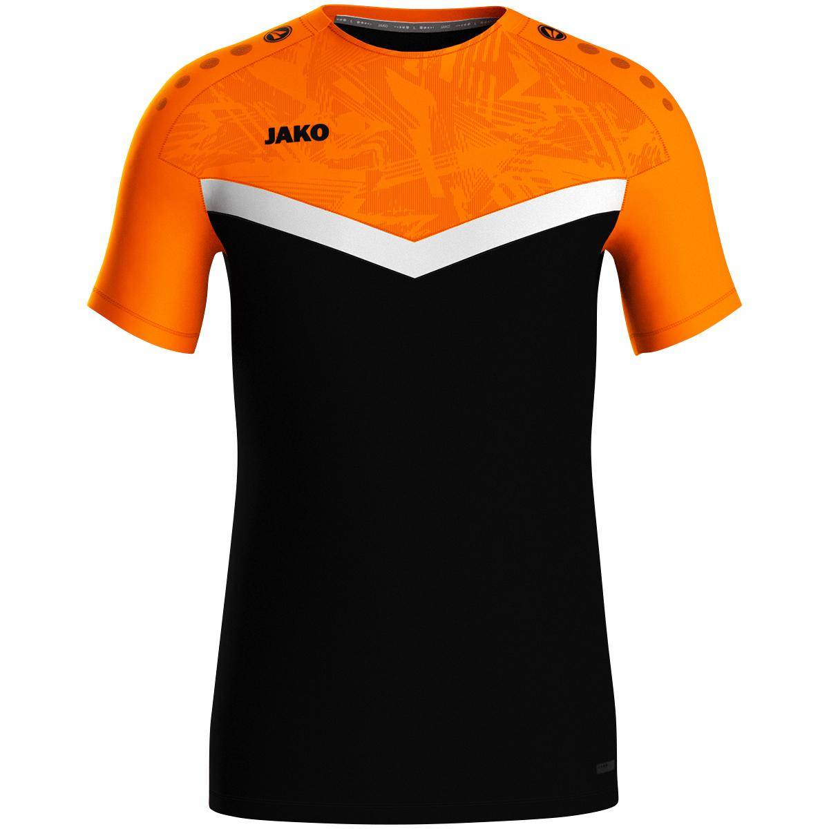 Jako T-Shirt Iconic Kinder schwarz/neonorange