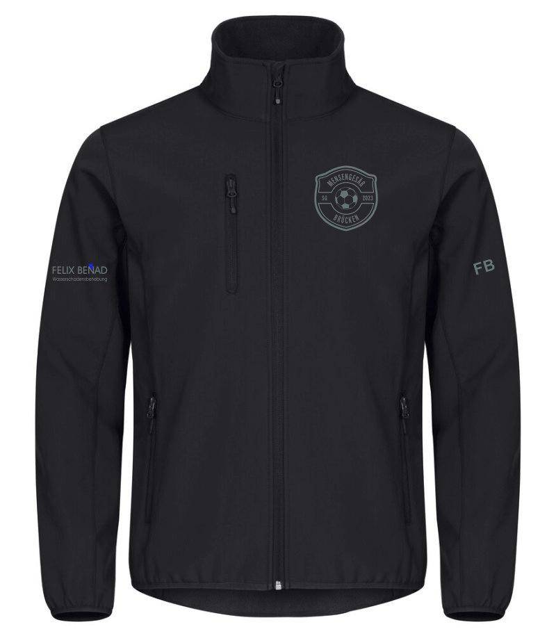 Classic Softshell Jacke Herren schwarz SG Mensengesäß/Brücken