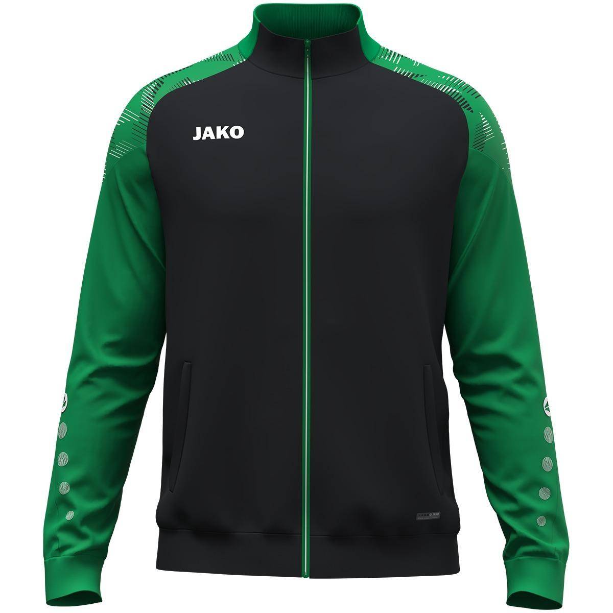 Jako Polyesterjacke Sonic schwarz/grün