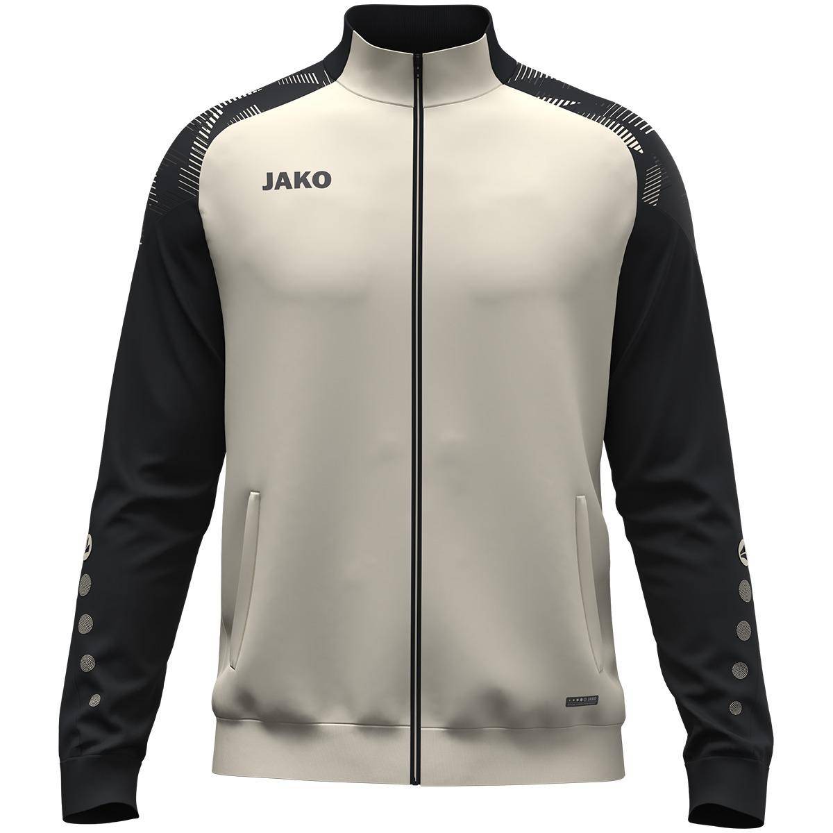 Jako Polyesterjacke Sonic off white/schwarz