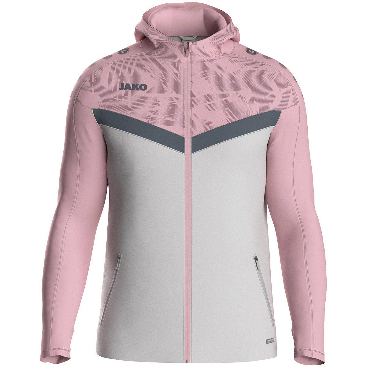 Jako Kapuzenjacke Iconic Kinder soft grey/dusky pink/ anthra light