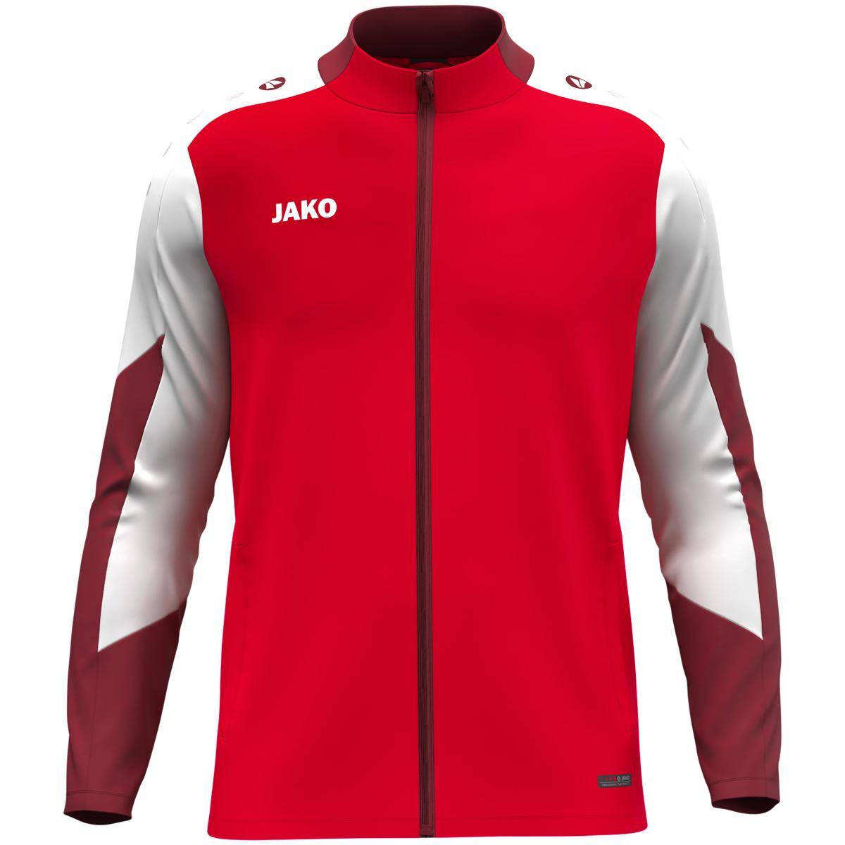 Jako Polyesterjacke Dynamic Kinder rot/weiß/dunkelrot