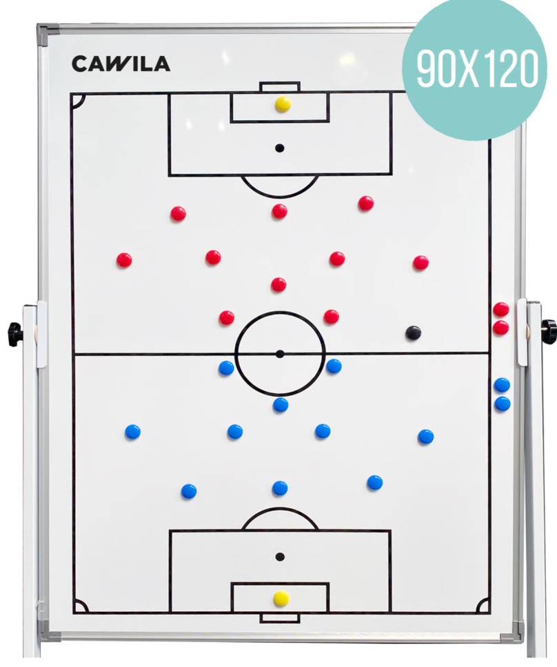Cawila ACADEMY Taktiktafel Fußball inkl. Tasche | Größe 90 x 120 cm