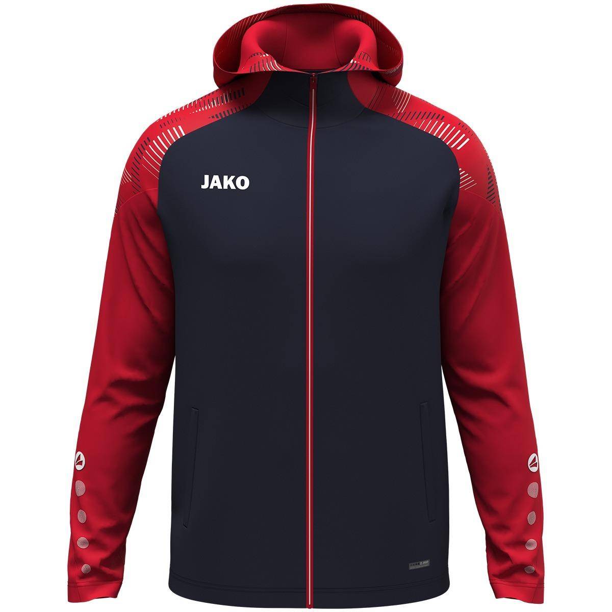 Jako Kapuzenjacke Sonic Damen marine/rot
