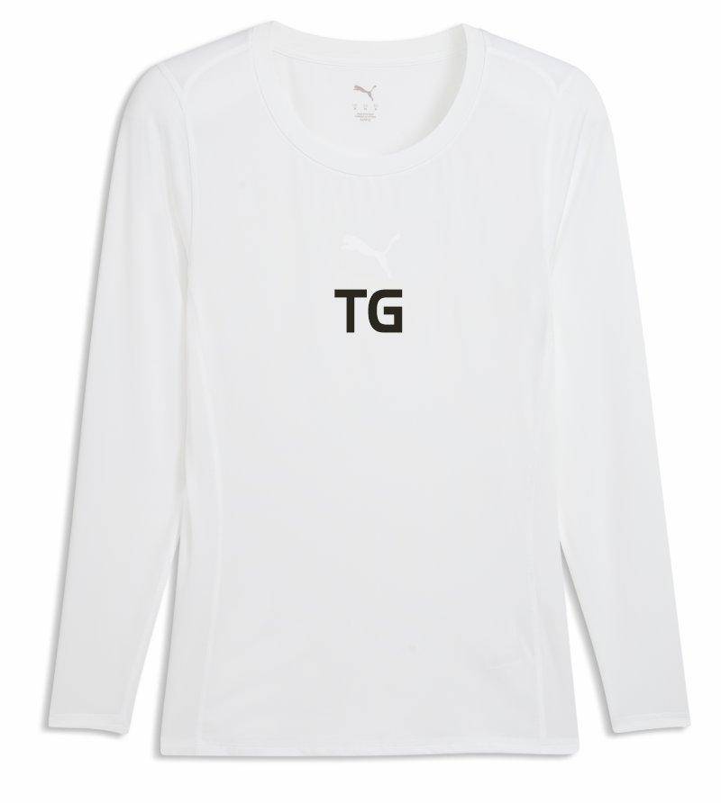 Puma teamLIGA26 Longsleeve Kinder weiß Gemaa