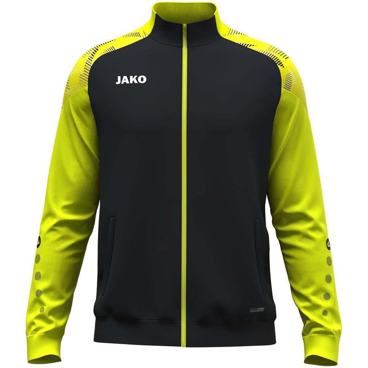 Jako Polyesterjacke Sonic schwarz/neongelb