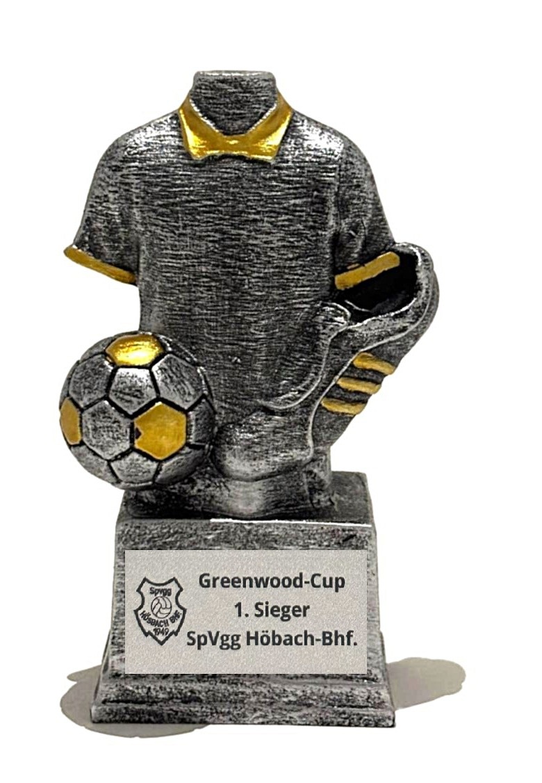 Minipokal Tribaschuh silber/gold