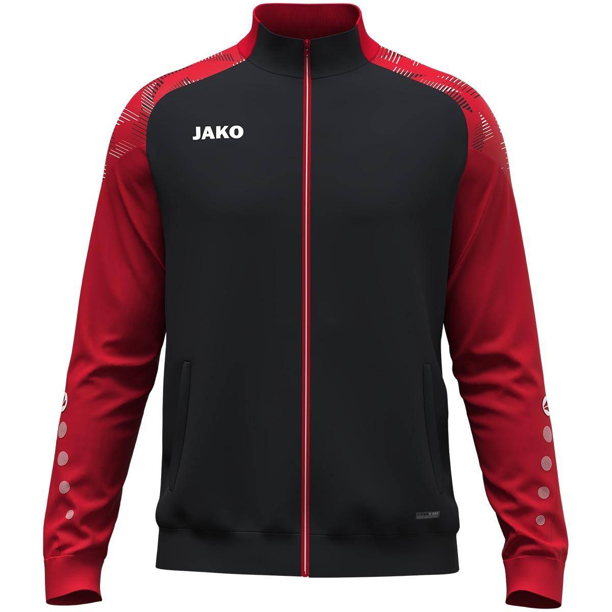 Jako Polyesterjacke Sonic schwarz/rot