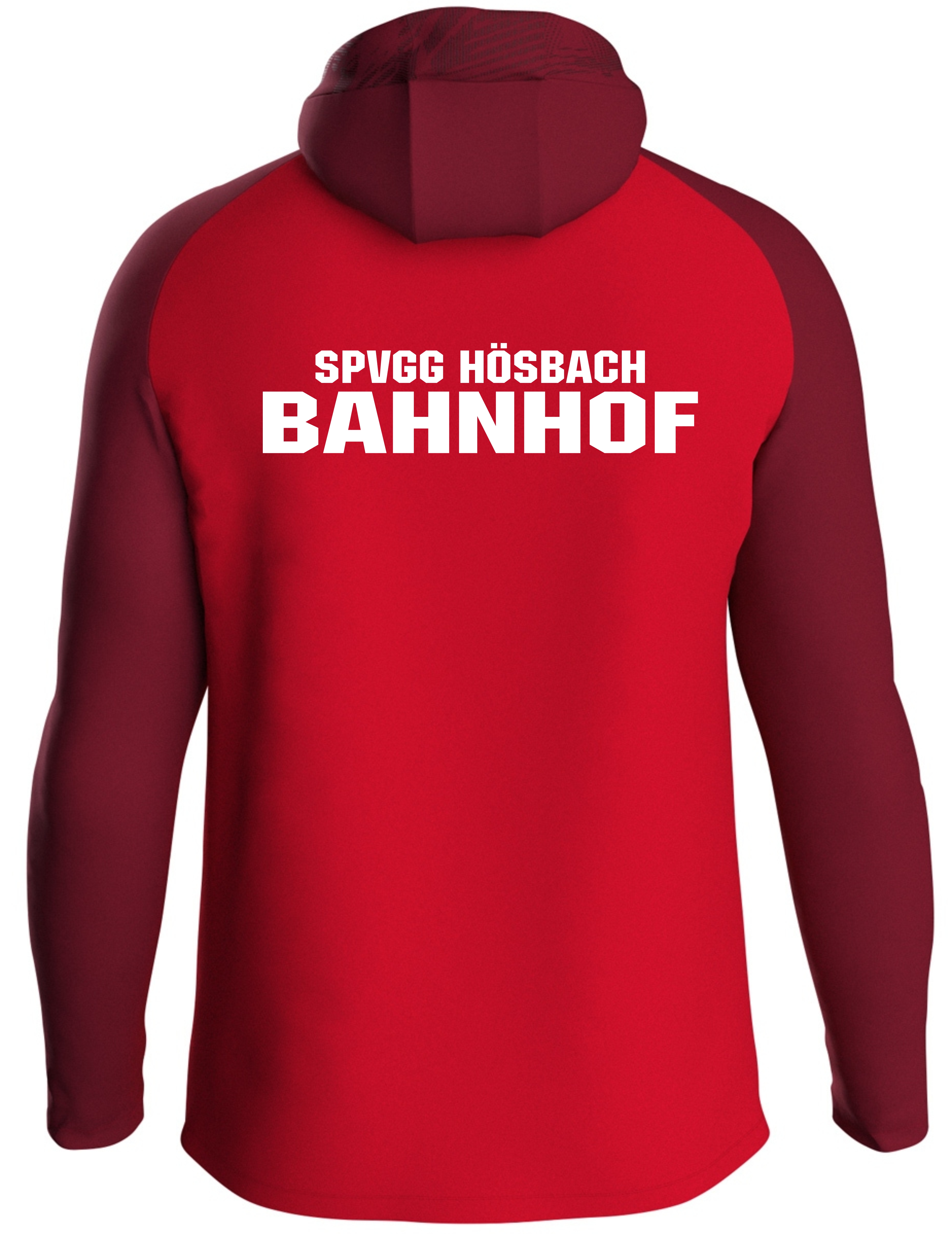 Bahnhöfer Kinder Kapuzenjacke Iconic rot/weinrot