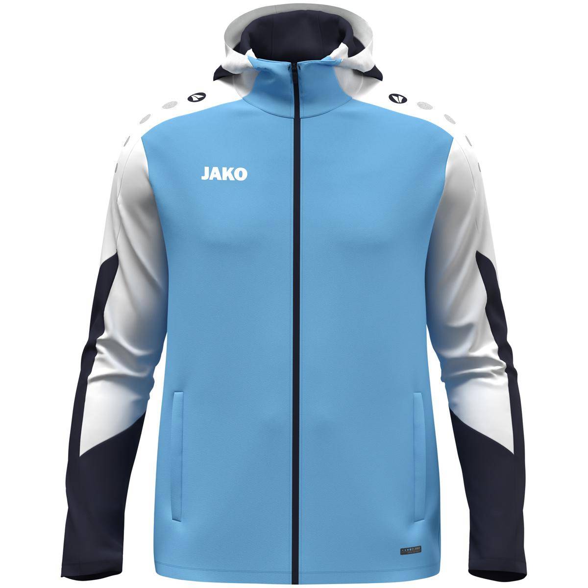 Jako Kapuzenjacke Dynamic Kinder skyblue/weiß/marine