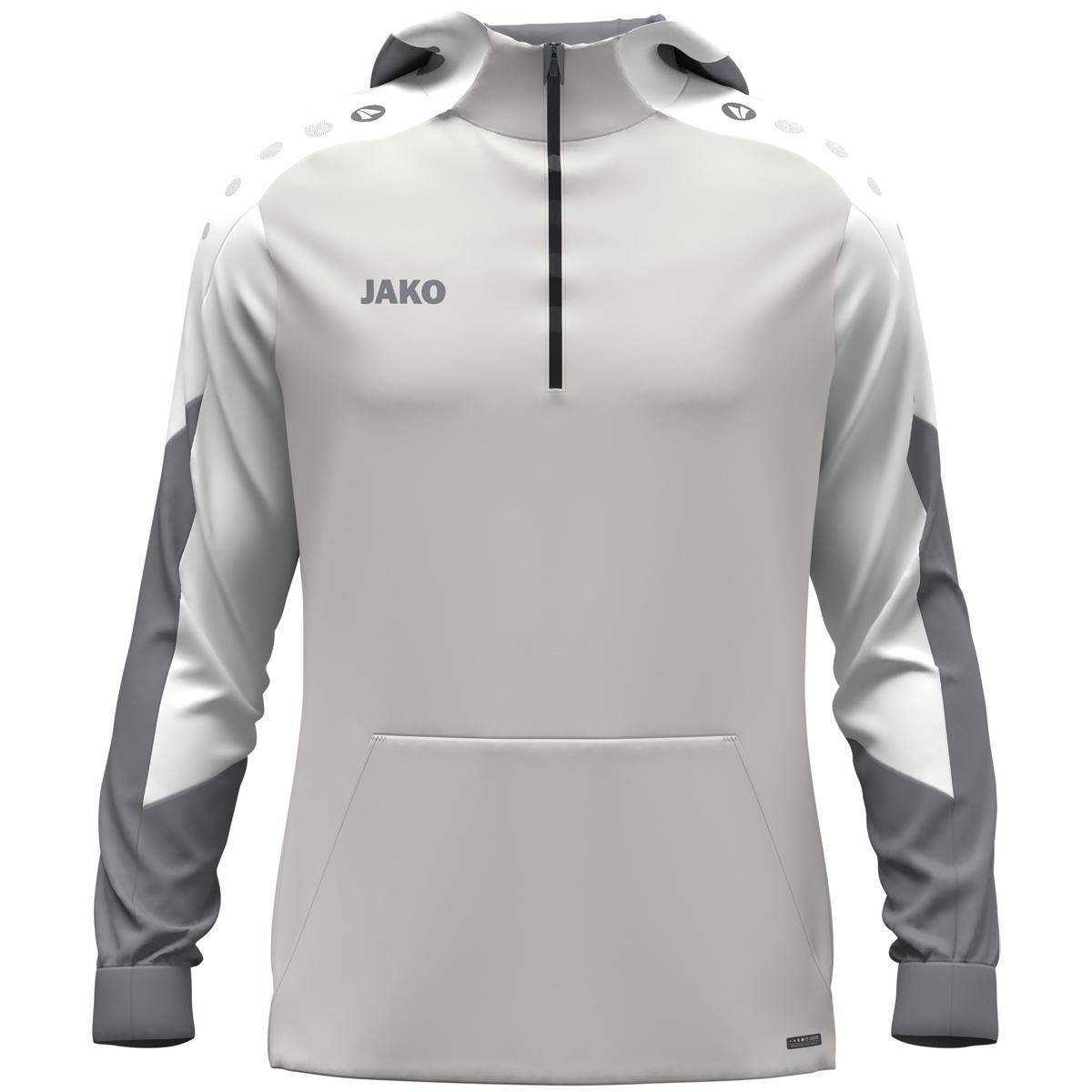Jako Zip Hoodie Dynamic Kinder hellgrau/weiß/grau