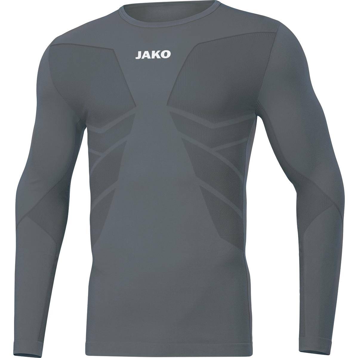 Jako Longsleeve Comfort 2.0 Kinder steingrau
