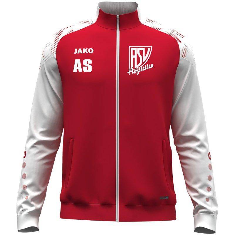 Jako Polyesterjacke Sonic Herren ASV Hofstetten rot/weiß