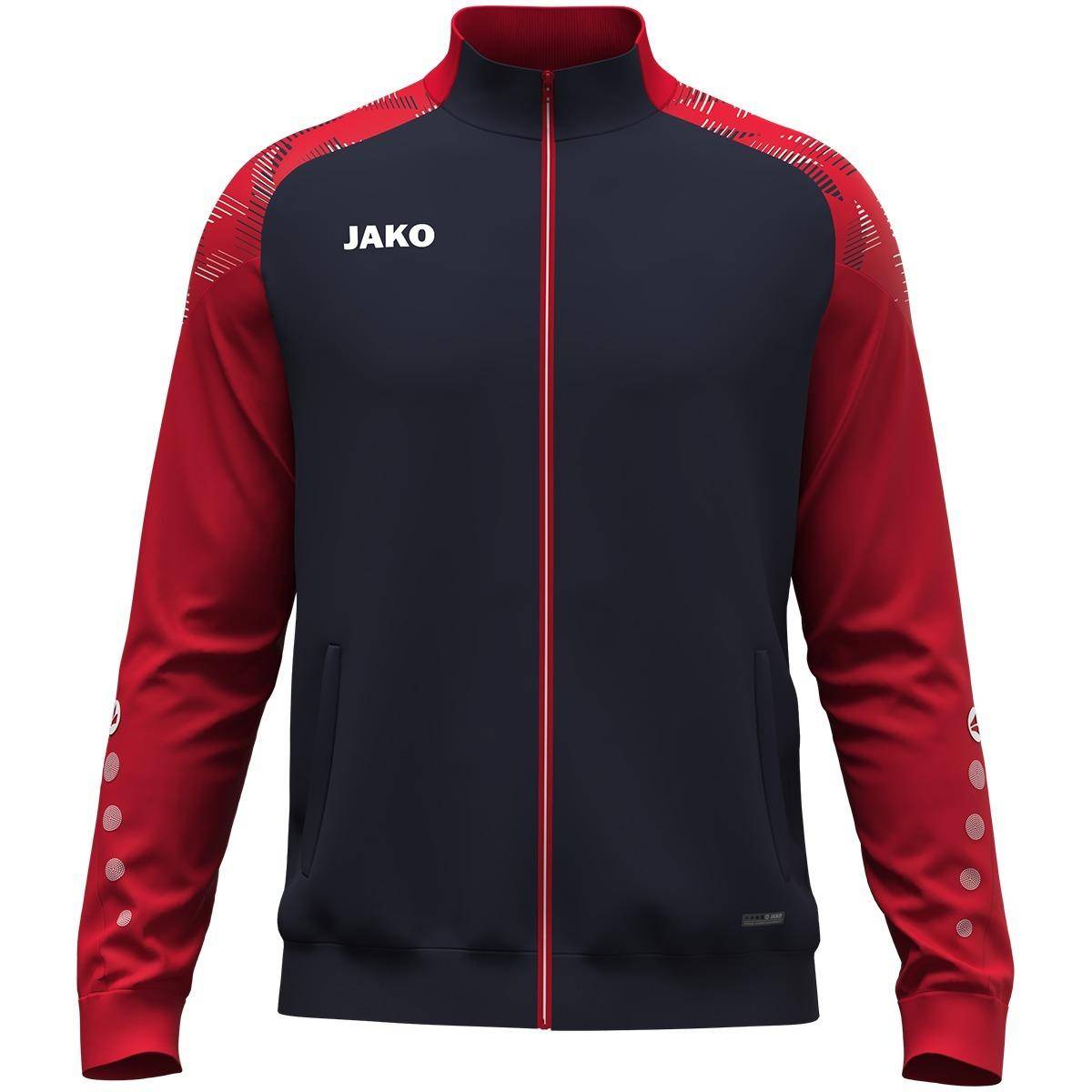 Jako Polyesterjacke Sonic marine/rot