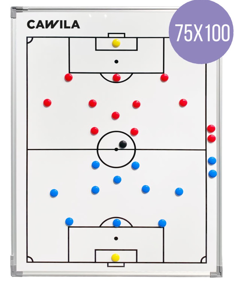 Cawila ACADEMY Taktiktafel Fußball inkl. Tasche | Größe 75 x 100 cm