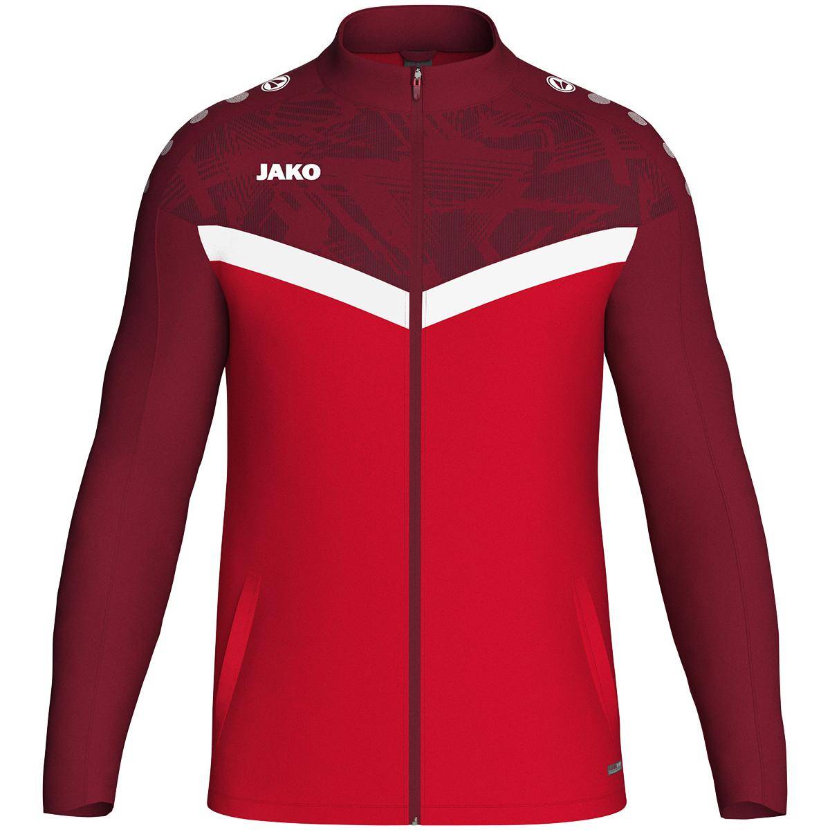 Jako Polyesterjacke Iconic Herren rot/weinrot