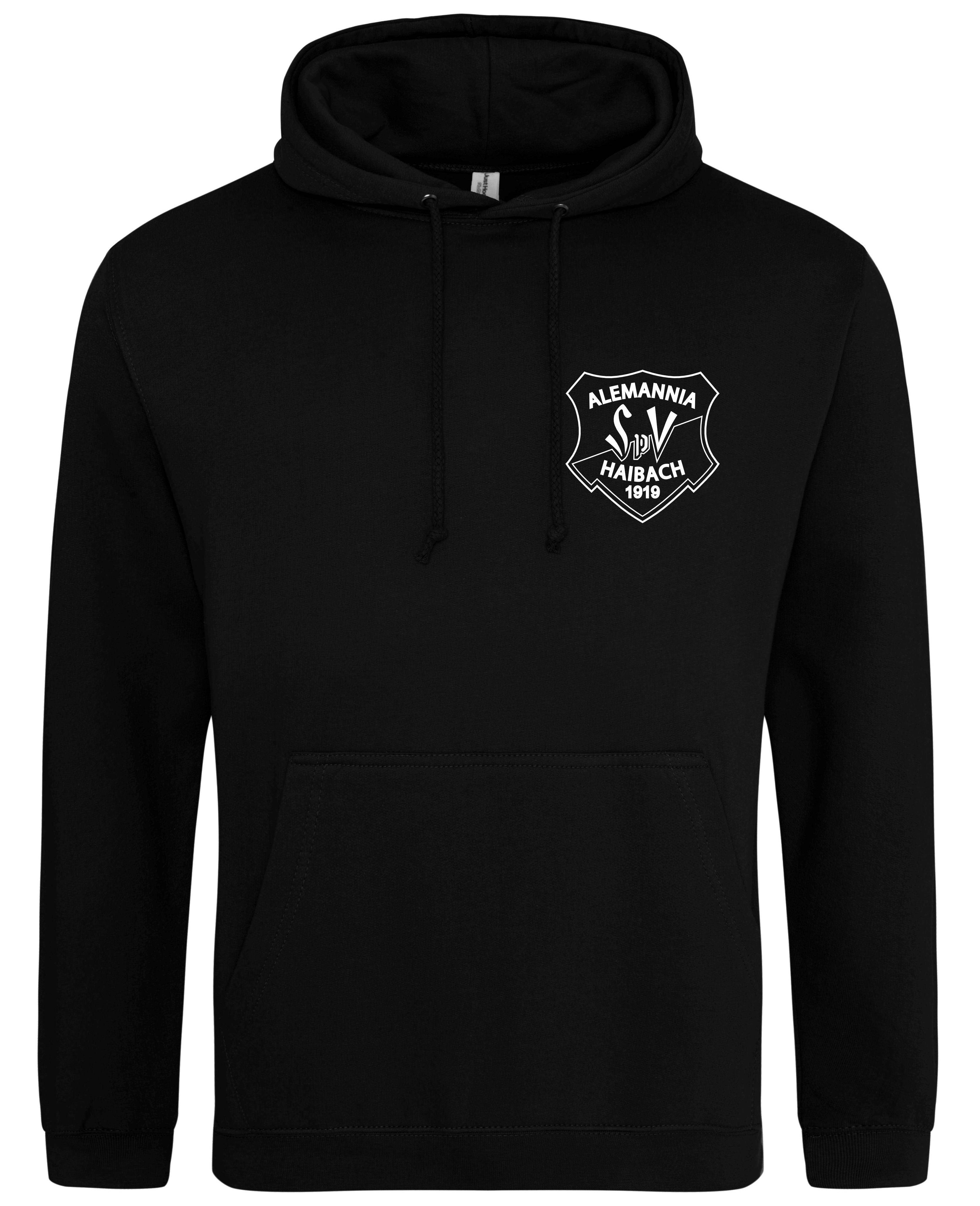 Alemannia Haibach Hoodie Unisex schwarz