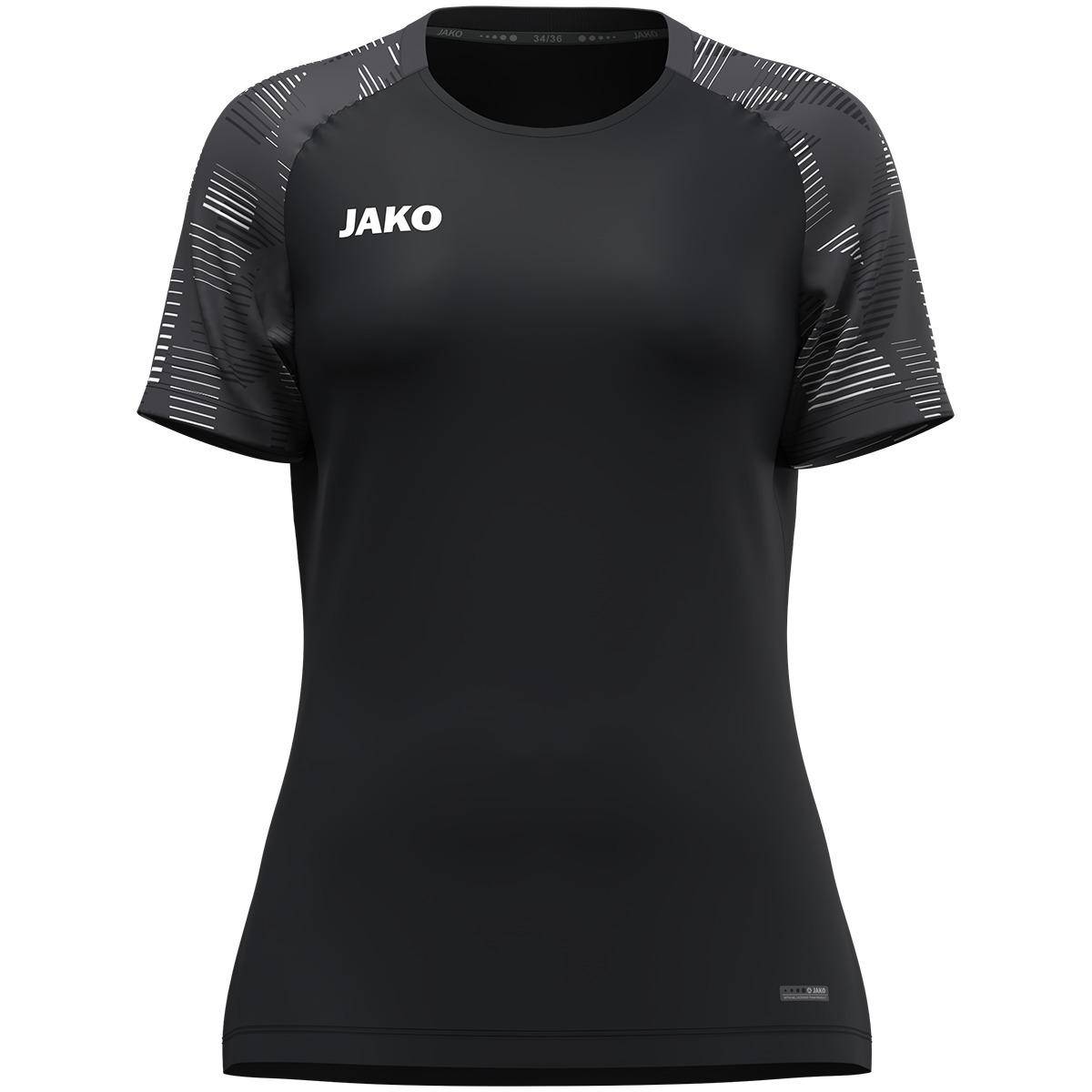 Jako T-Shirt Sonic Damen schwarz/anthrazit