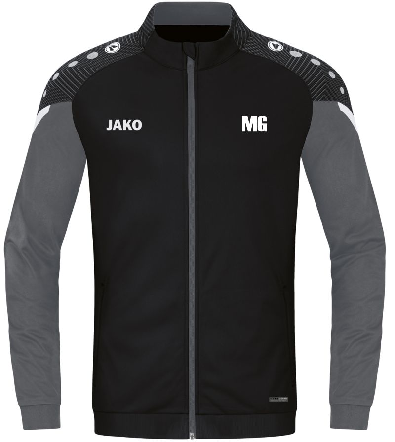 Polyesterjacke Performance Kinder Oberer Kahlgrund schwarz/anthra light