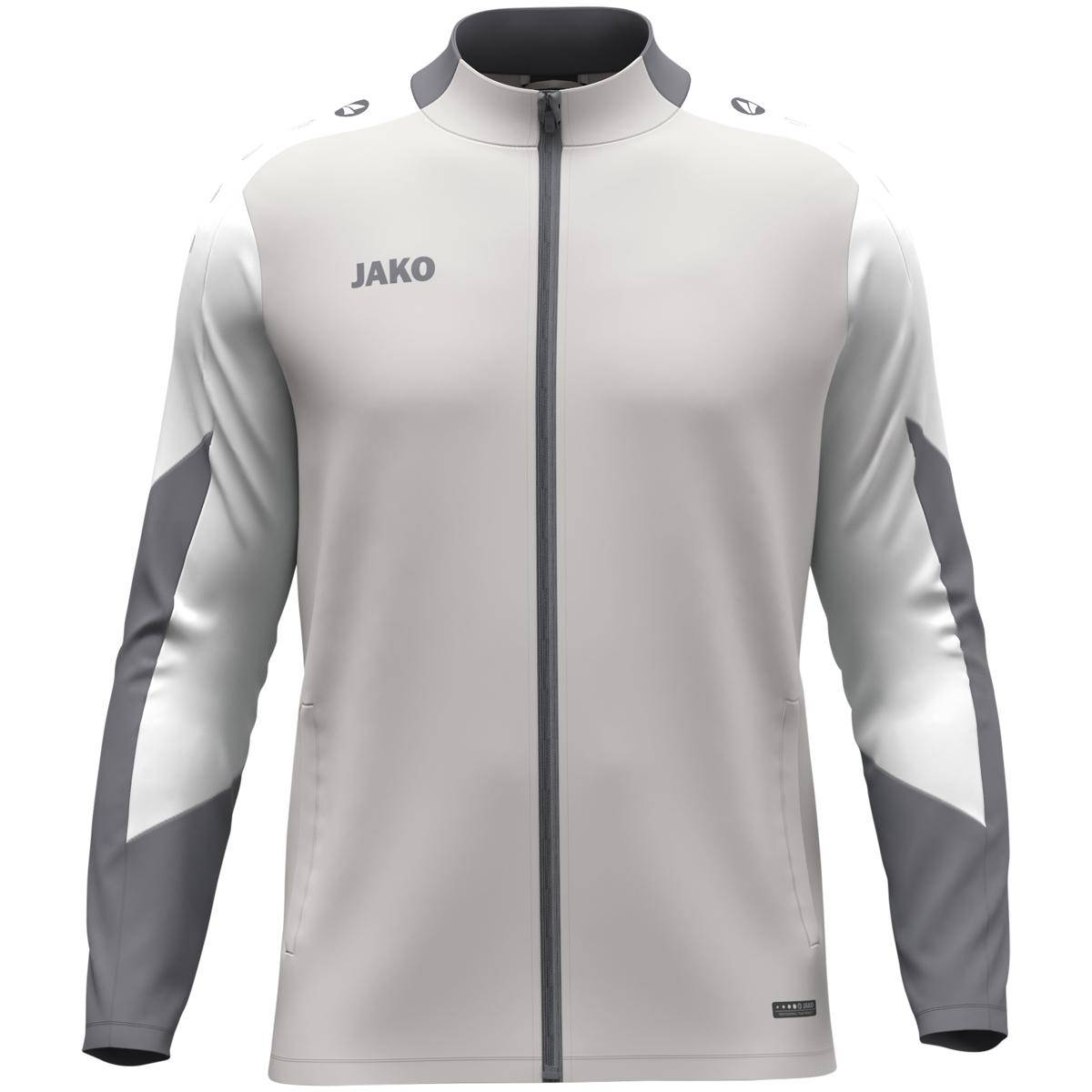 Jako Polyesterjacke Dynamic Kinder hellgrau/weiß/grau