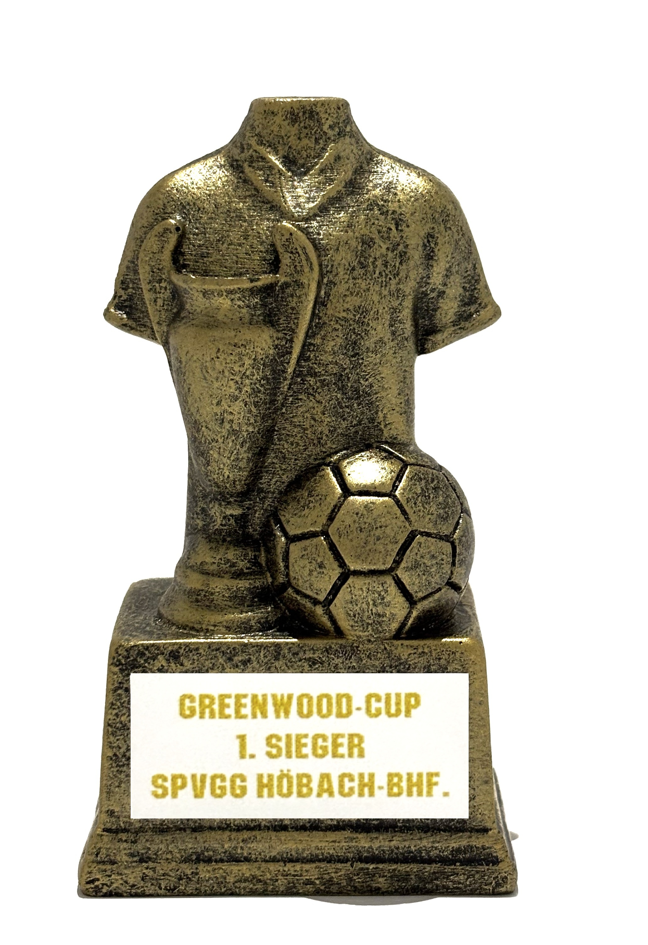 Minipokal Tripoball gold