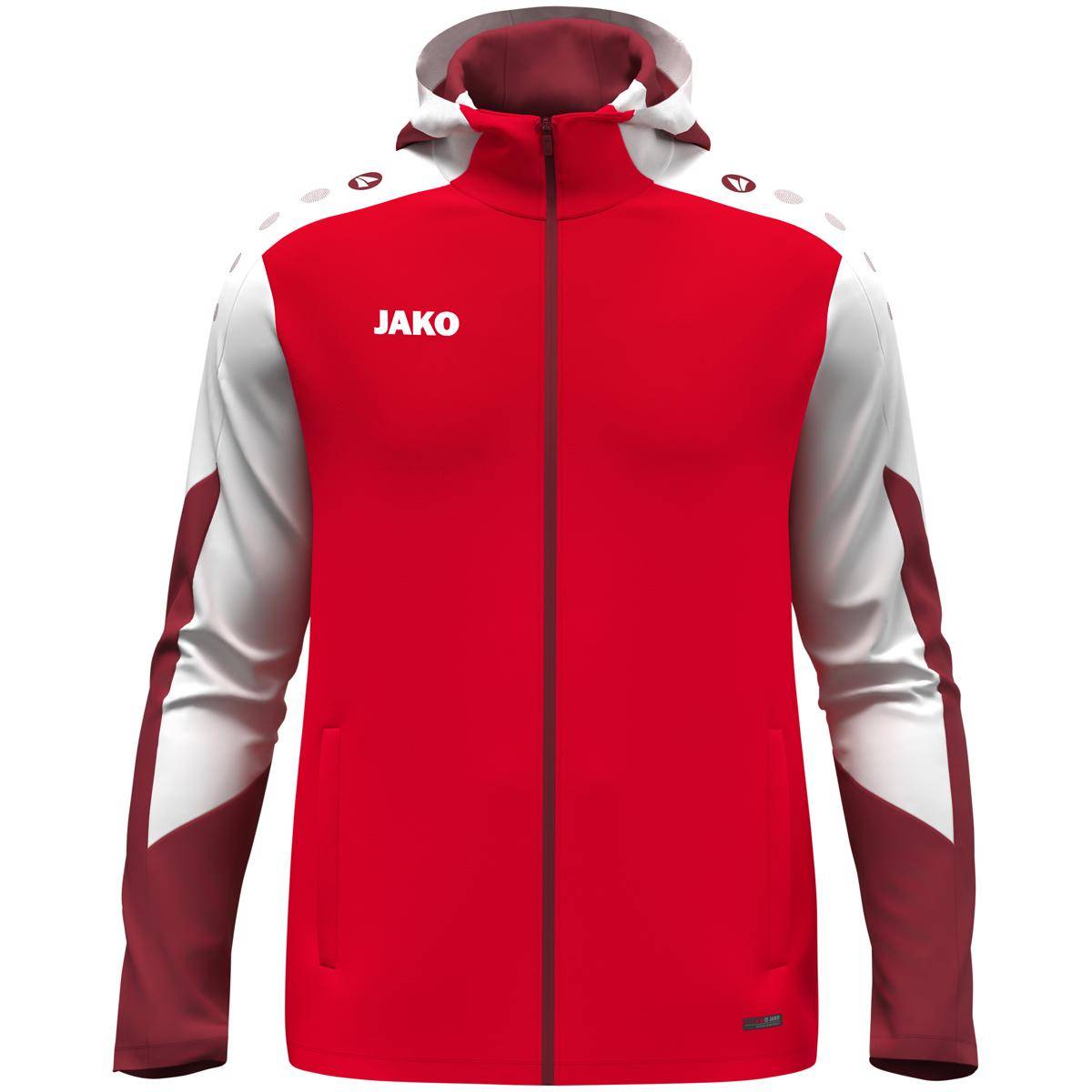 Jako Kapuzenjacke Dynamic Kinder rot/weiß/dunkelrot