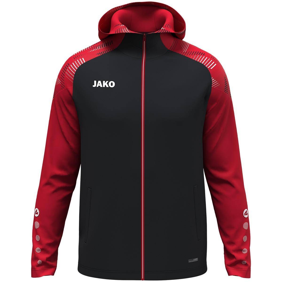 Jako Kapuzenjacke Sonic Damen schwarz/rot