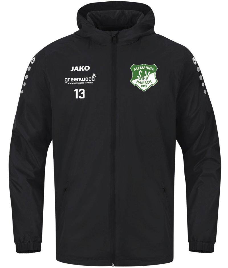 Allwetterjacke Team Alemannia Haibach schwarz