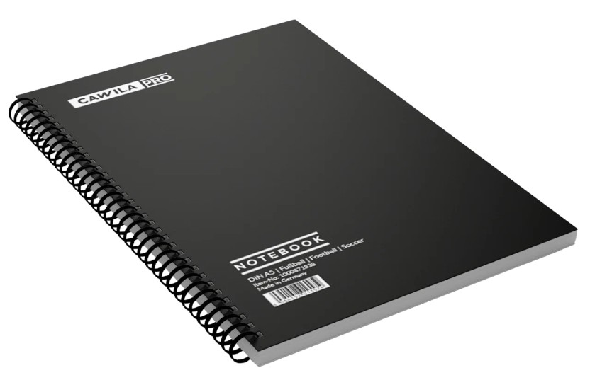 Cawila PRO Notebook | Fußball | 100 Blatt | A5